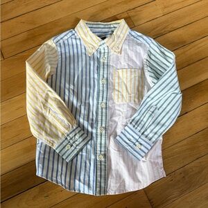 Rowing blazers x Target color-block striped button down top youth